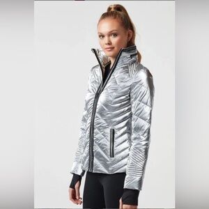 Silver Women's Quilted Jacket